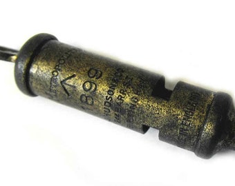 Boer War Whistle 1899 British Army - Pre WW1 Hudson Brass Infantry Artillery Cavalry Empire Commonwealth AGED