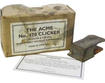 Airborne Cricket Paratrooper WW2 clicker Esercito USA USA D-Day Normandia wk2 Acme invecchiato senza foro