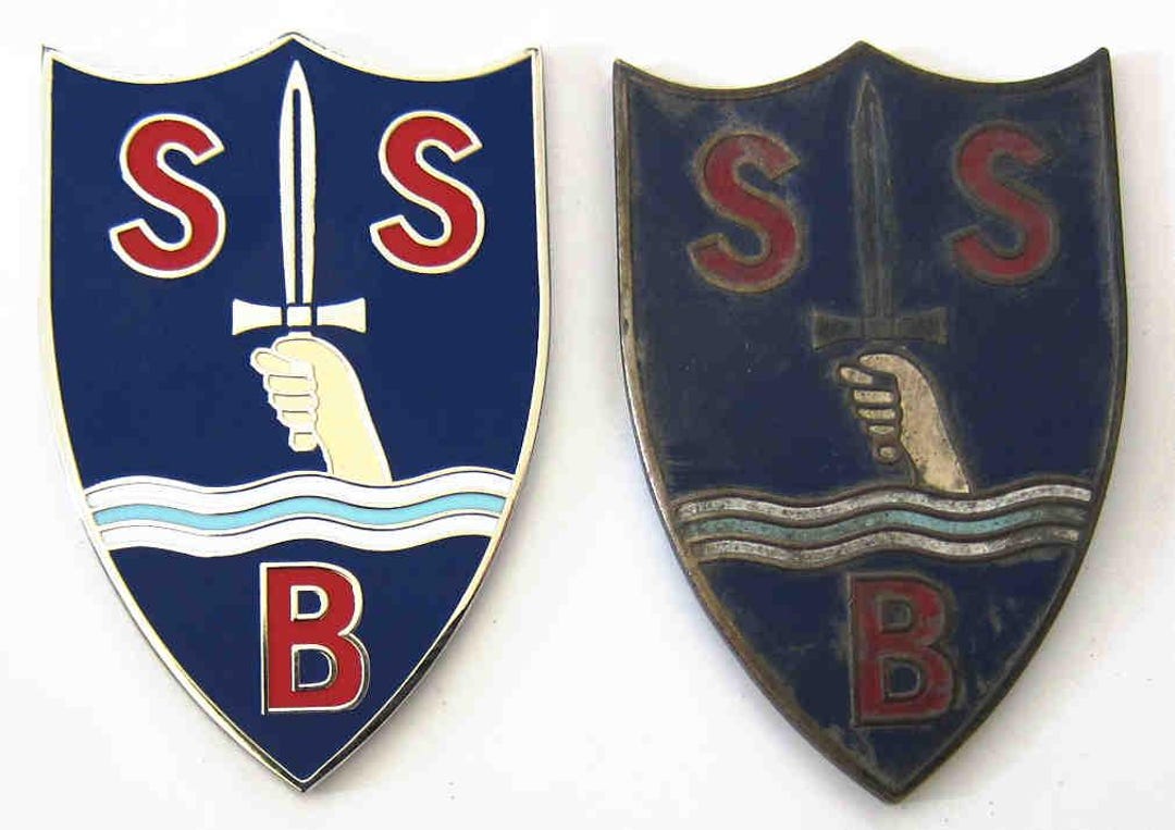 SBS Cap Badge Special Boat Section Service WW2 1st Metal Version New sbs-cap-badge-special-boat-section-service-ww2-1st-metal-version-new