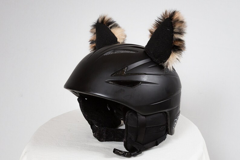 Faux Fur Cat Ears for kids and adults Ski Helmet accessories Etsy