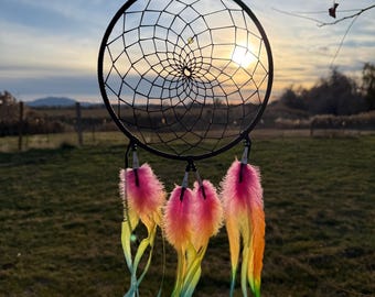 Rainbow Feather Dreamcatcher