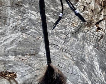 Handmade Peacock Smudge Feather