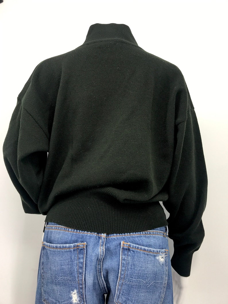 Vintage Escada by Margaretha Ley black wool with sequins 38 size s
