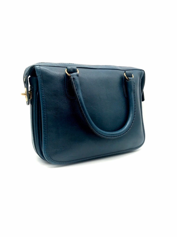 Bonnie Cashin Blue Leather Handbag - image 3