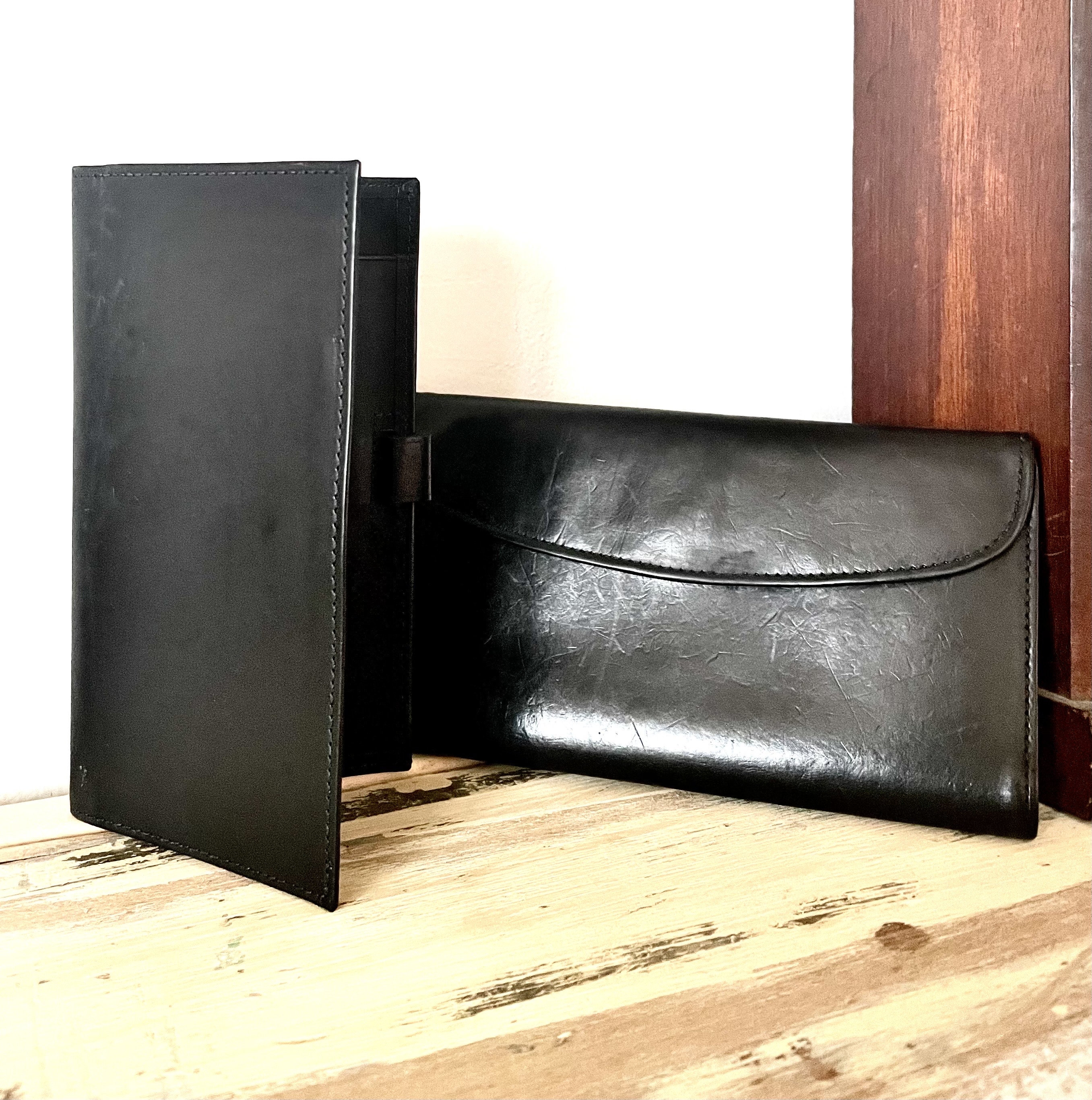 Black coach wallet with checkbook hotsell
