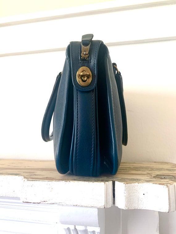 Bonnie Cashin Blue Leather Handbag - image 10