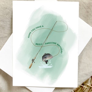 Reely Awesome Compleanno / Pesca Biglietto di auguri di compleanno