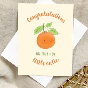 Orange Fruit Pun Greeting Card For Any Occasion Orange You Just The Best