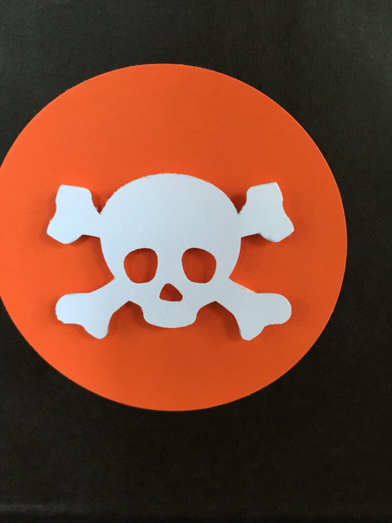 Halloween Treat bag, Halloween Party, Pirate party favor bags, pirate party, pirate goodie bag, skull and cross bones favor bag image 5