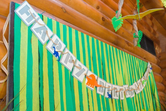Dinosaur Birthday Banner, Jurassic Park Birthday Banner, Good Dinosaur Birthday Banner, Dinosaur Birthday, Dinosaur Banner, Dino Party Il_570xn
