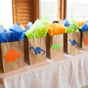 Dinosaur Party Favor Bags, Dinosaur Party, Good Dinosaur Favor bags, Jurassic World, pink dinosaur party bag, girl dinosaur favor bags