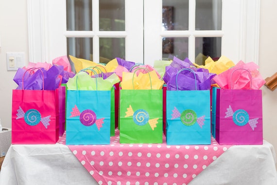 Candy favor bags, Sweets party bag, candyland party, Sweet one party, candy bar bags Il_570xn