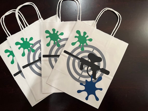 Paintball favor bags, paintball party, airsoft party, paintball bags Il_570xn