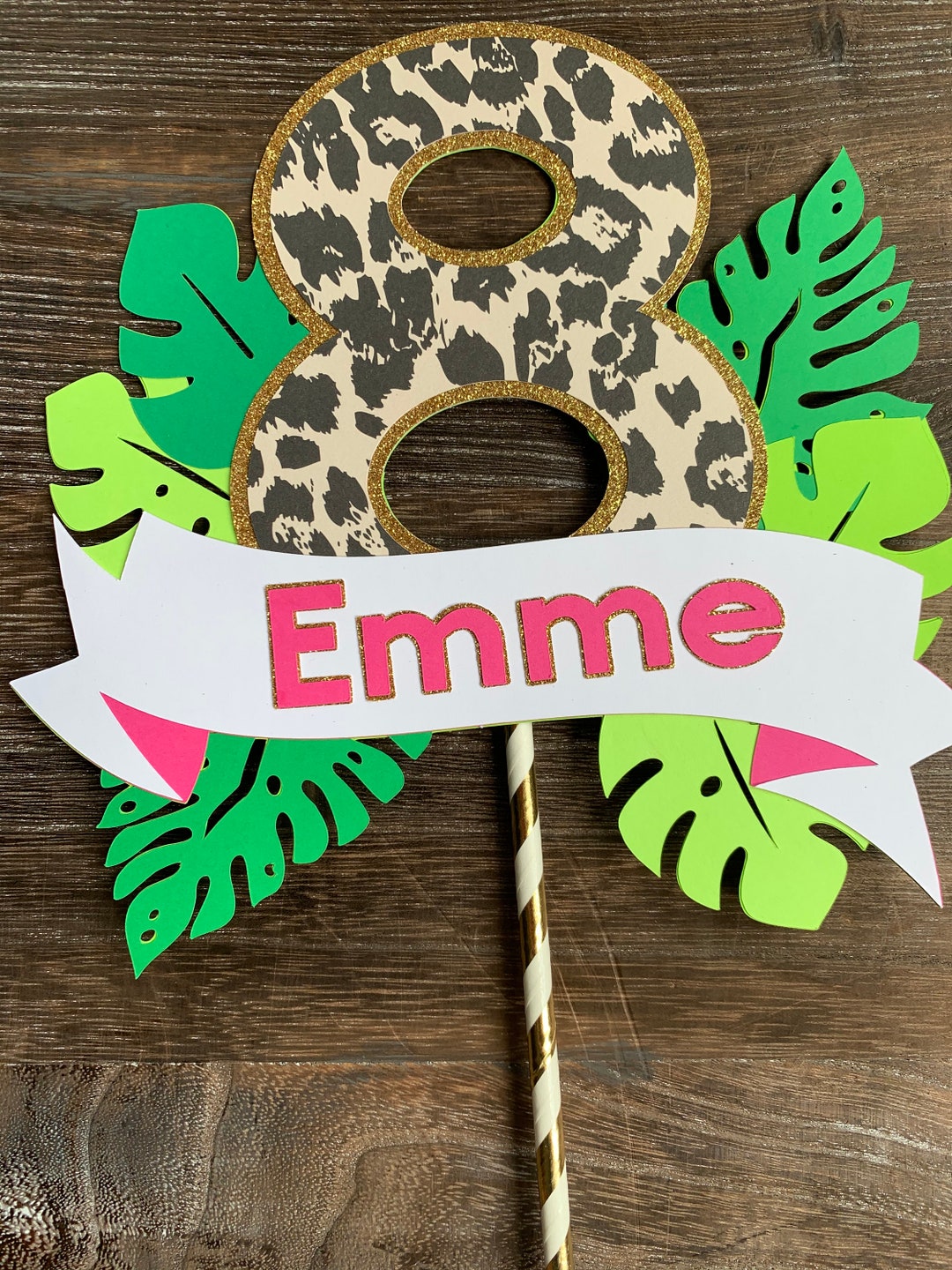 Jungle Cake Topper, Wild One Cake Topper, Safari Party Cake Topper, Zoo ...