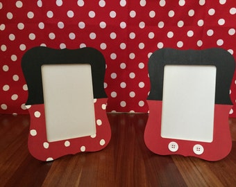 Mickey Mouse or Minnie Mouse Picture Frame