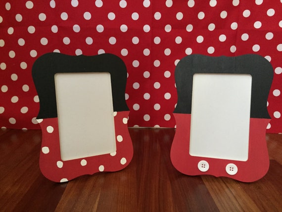 Mickey Mouse or Minnie Mouse Picture Frame Il_570xn