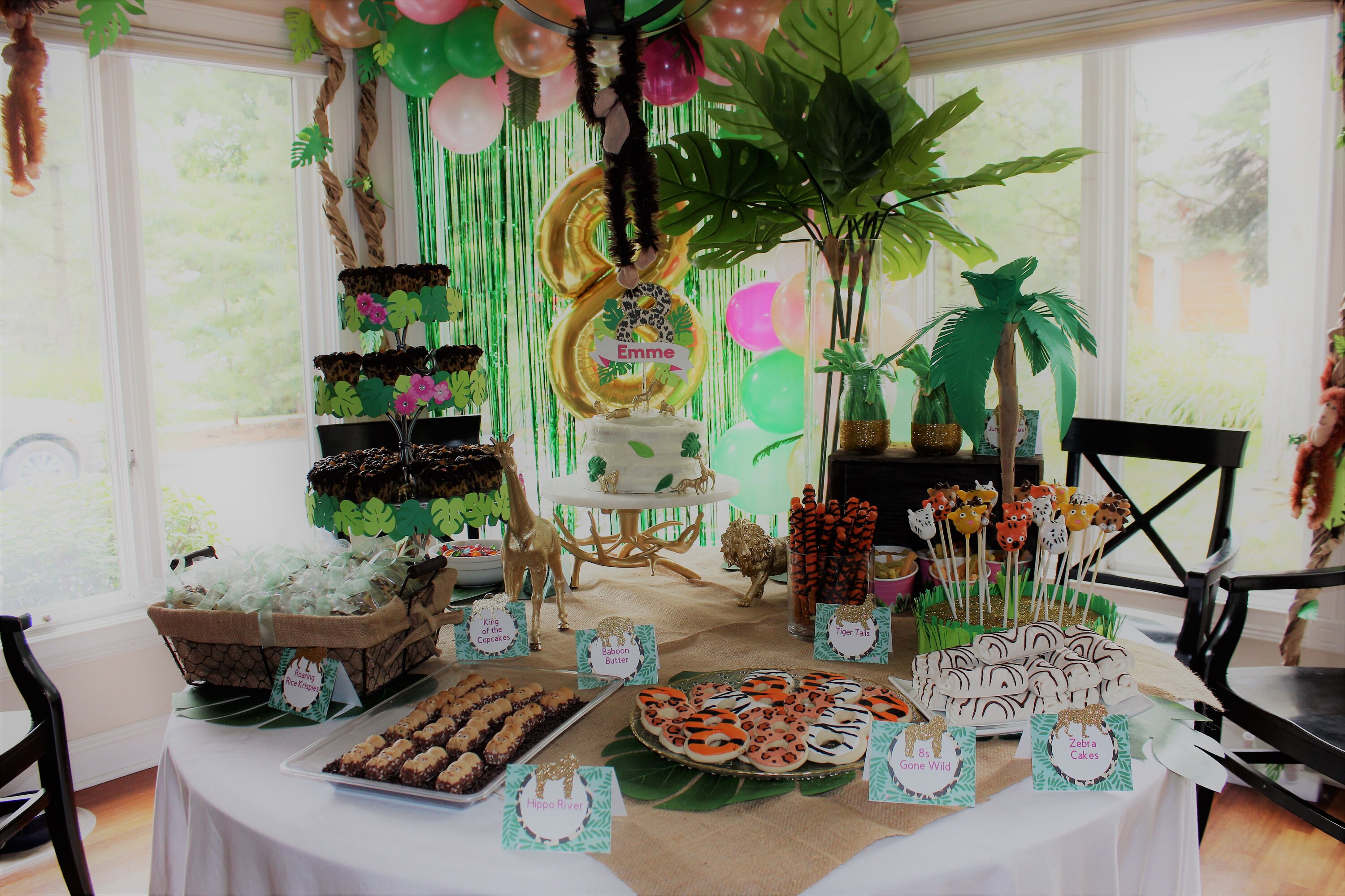 Jungle Cake Topper Wild One Cake Topper Safari Party Cake - Etsy