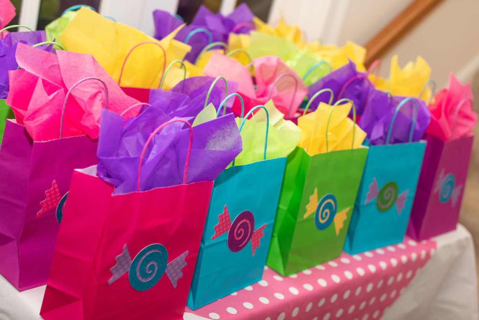 Candy favor bags Sweets party bag candyland party Sweet one Etsy