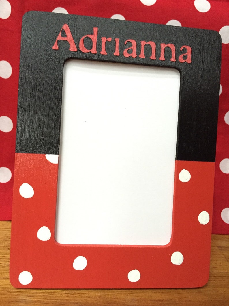 4x6 Personalized Minnie or Mickey Frames Custom Frame Mickey Etsy