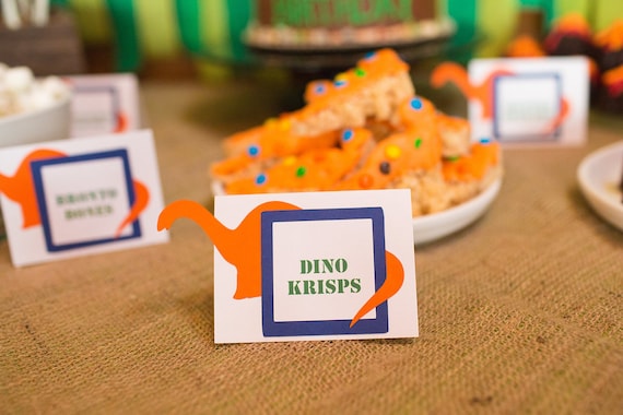Dinosaur Party Food Labels, dinosaur place cards, Jurassic Park Food Labels, Dinosaur Party, Dinosaur Birthday Decorations, good dinosaur Il_570xn
