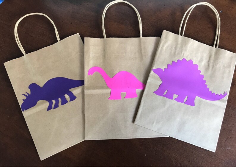 Dinosaur Party Favor Bags Dinosaur Party Good Dinosaur Favor Etsy