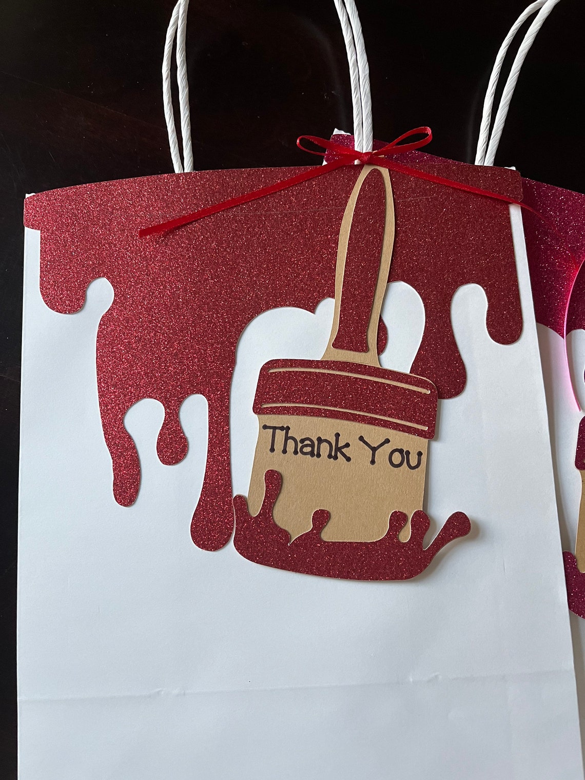 Art Party Favor Bags Paint Party Favor Bags Paintbrush Bags Etsy