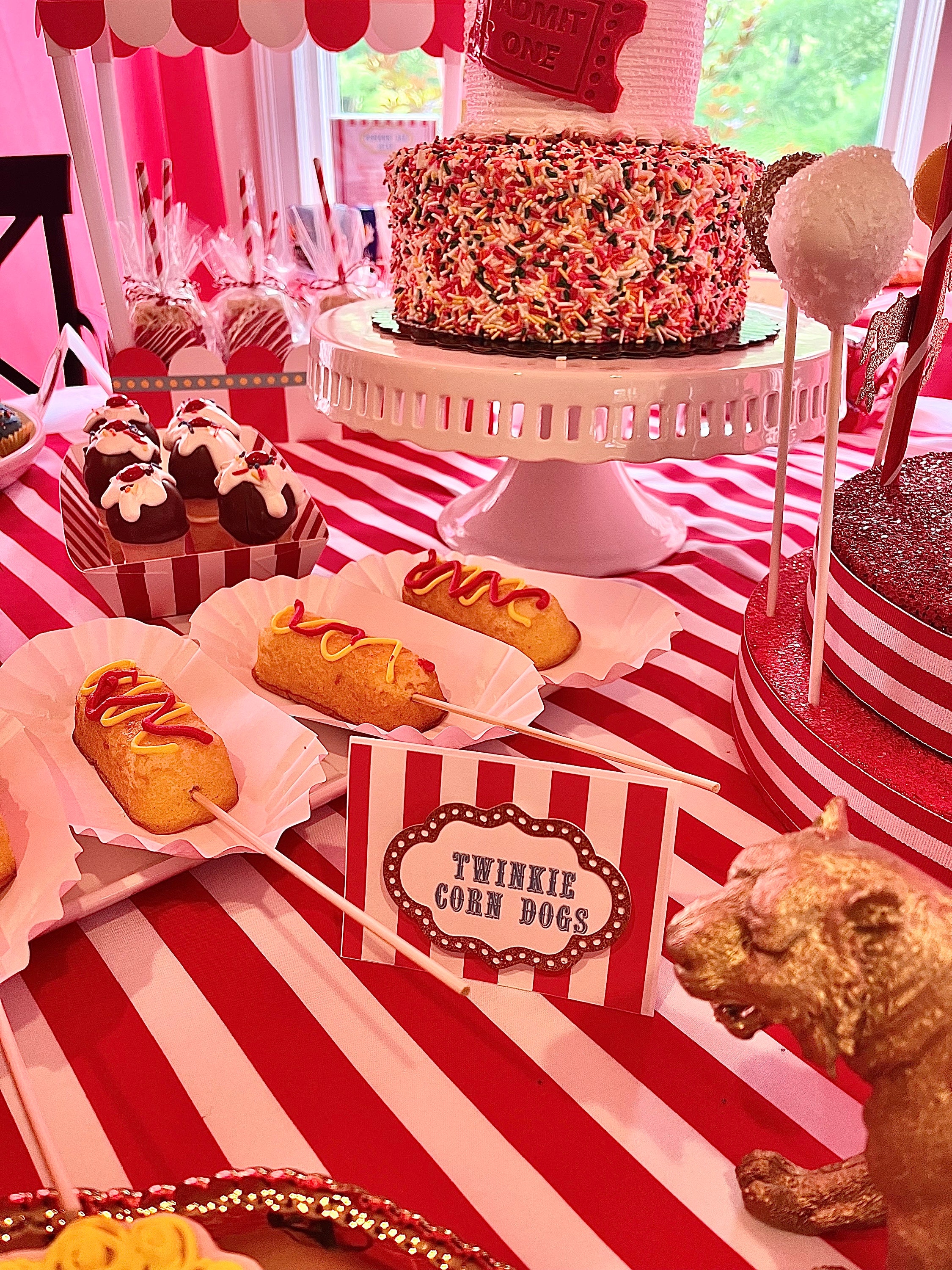 Circus Carnival Food Labels, Red and Gold, Set of 12 - Etsy