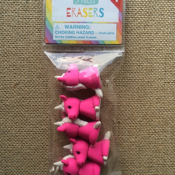 Target One Spot Hot Pink Unicorn Erasers Collectable