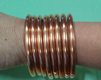 copper bracelet thick copper cuff adjustable open back bracelet 3518