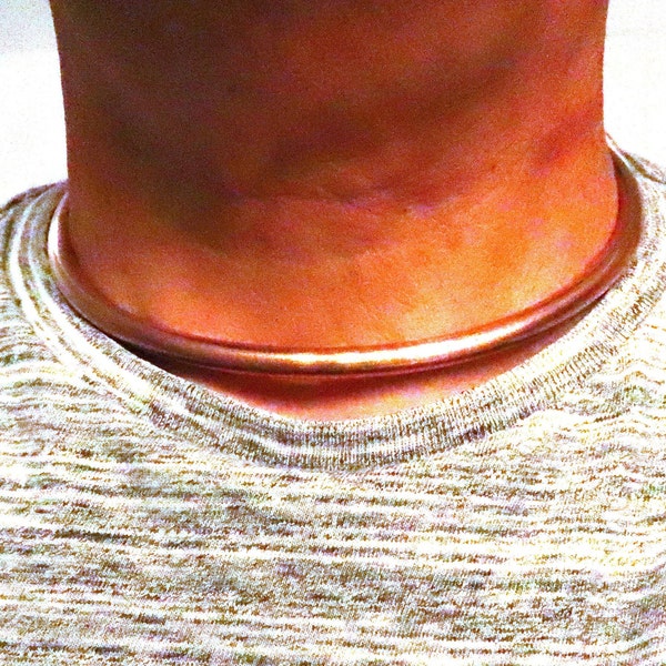 copper neck ring idzilla metal neck cuff