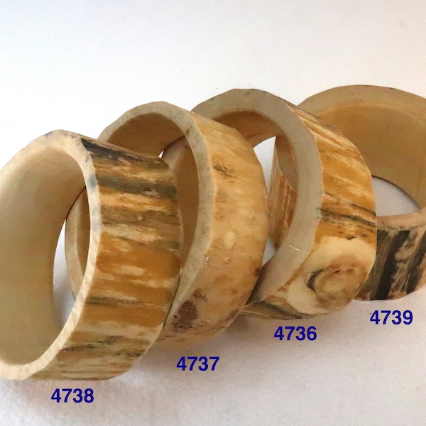 organic wood bangle bracelet collection