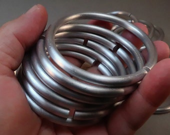 stacking 6 mm aluminum bangle bracelets 4913