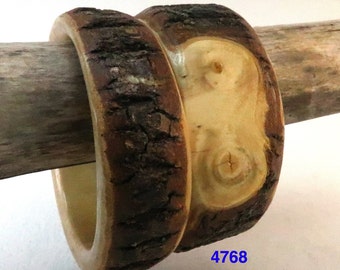 live edge maple bangle bracelet size M  L 4768 4769