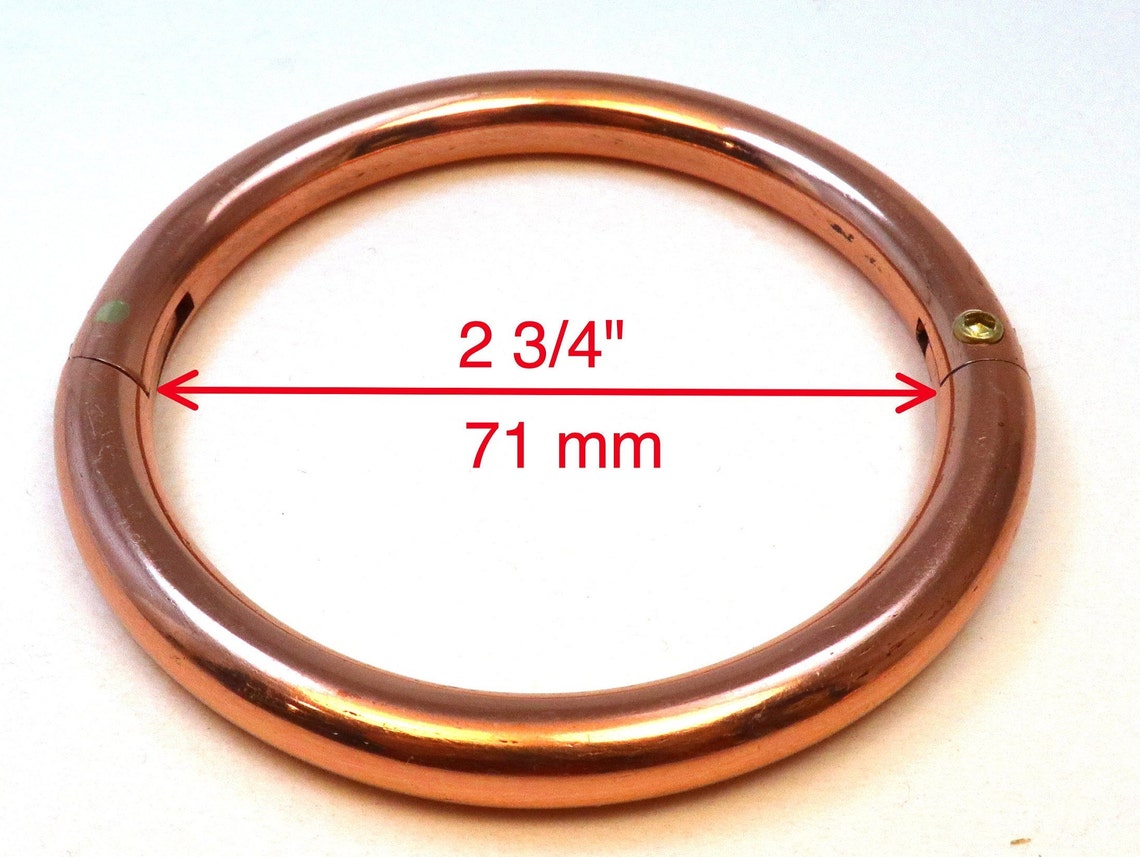 Heavy locking bangle bracelet 3908 Etsy