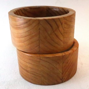 geometric wood bangle bracelet size L 4770 4771