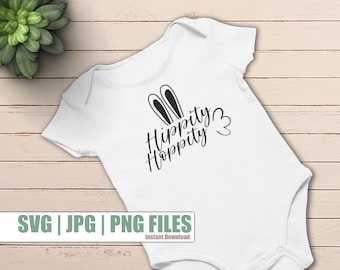 Hippity Hoppity SVG, Oster svg, Ostern Png, Osterhase svg, Ostershirt svg, Ostershirt svg, Kindershirt svg, Frohe Ostern svg