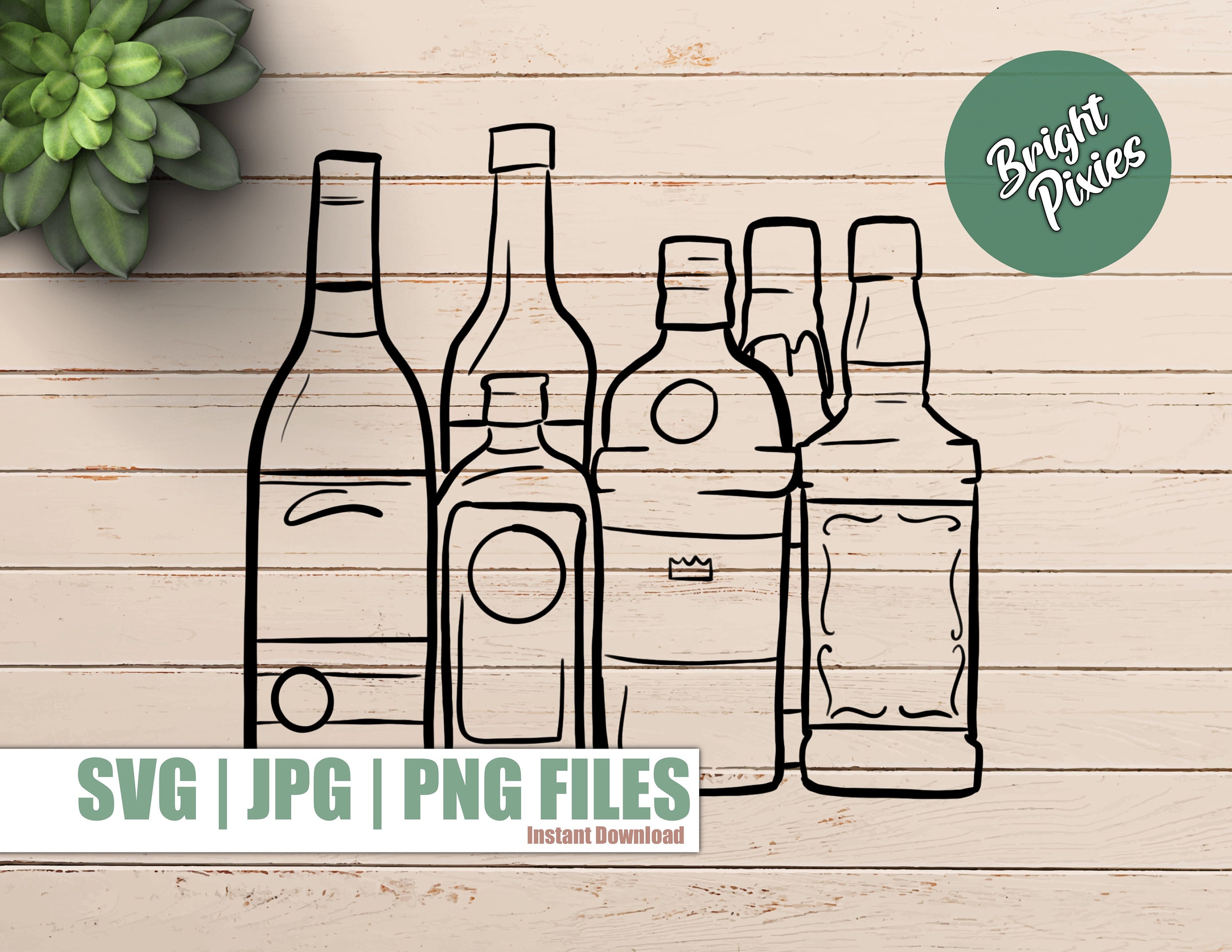 Liquor Bottles Svg 21st Birthday 18th Birthday Birthday Etsy