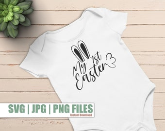 My First Easter SVG, Easter svg, easter png, easter bunny svg, easter baby, baby easter shirt svg, 1st easter keepsake svg, my first easter