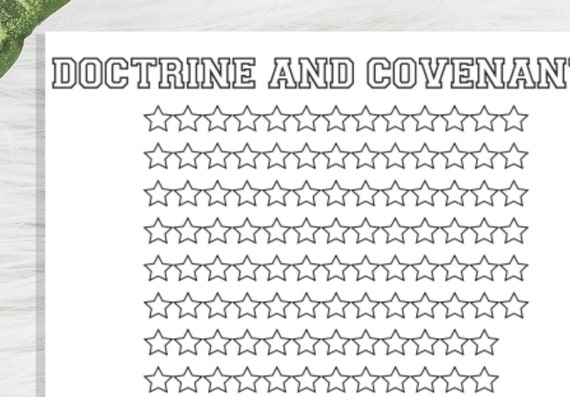 Doctrine And Covenants Reading Chart