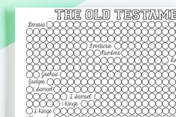 Old Testament Reading Chart