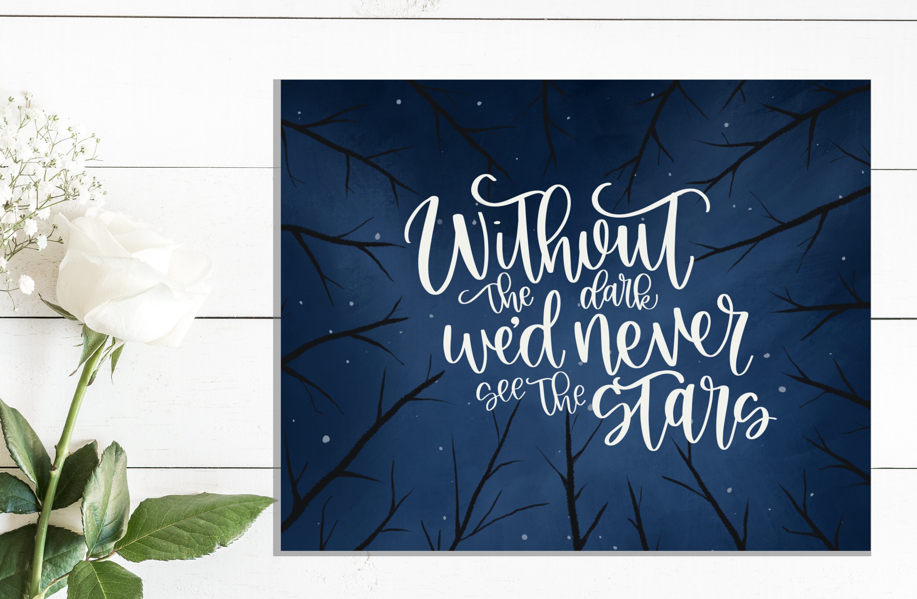 Without the Dark We'd Never See the Stars 8x10 Digital - Etsy