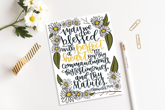 May We Be Blessed Scripture Verse Quote 11x14 Digital Etsy