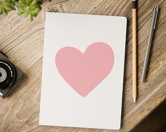 Pink Heart Journal | Softcover Notebook