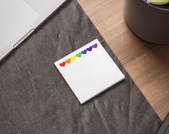 Rainbow Heart Post-it