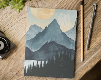 Mountain Landscape Journal | Moonlit Forest Softcover Notebook