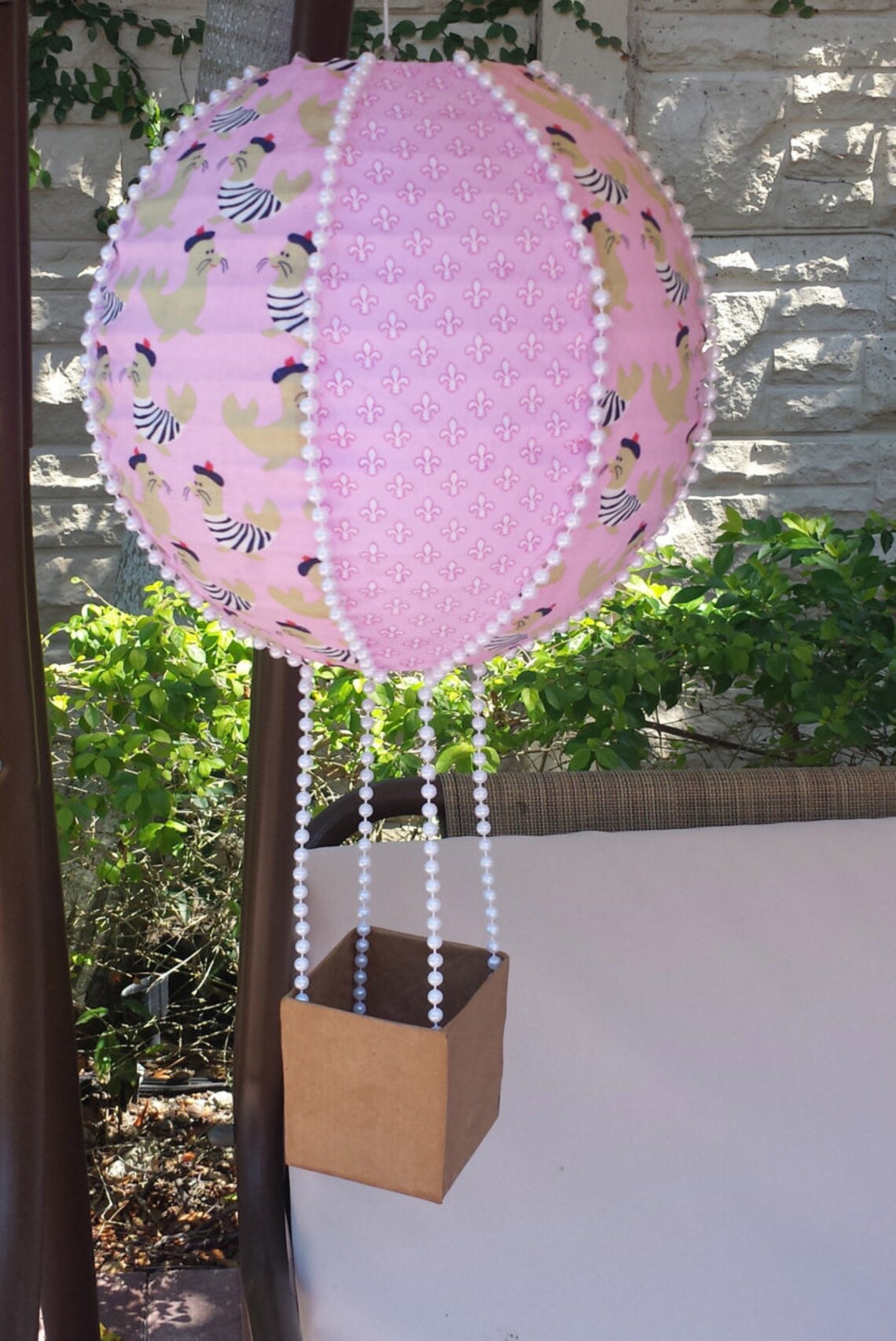 Handmade Hot Air Balloon Decoration Nursery Decoration Etsy