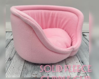 Guinea Pig Cuddle cup | Guinea pig bed | Guinea pig sleep | Guinea pig fleece bed | Solid fleece colors