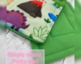 Guinea Pig Fleece Potty Pads | Handmade Pee Pads, Single uhaul Two Pack