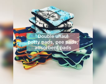 Guinea Pig Potty Pads Double Uhaul | Pee Pads | Water Drip Pads | two pack