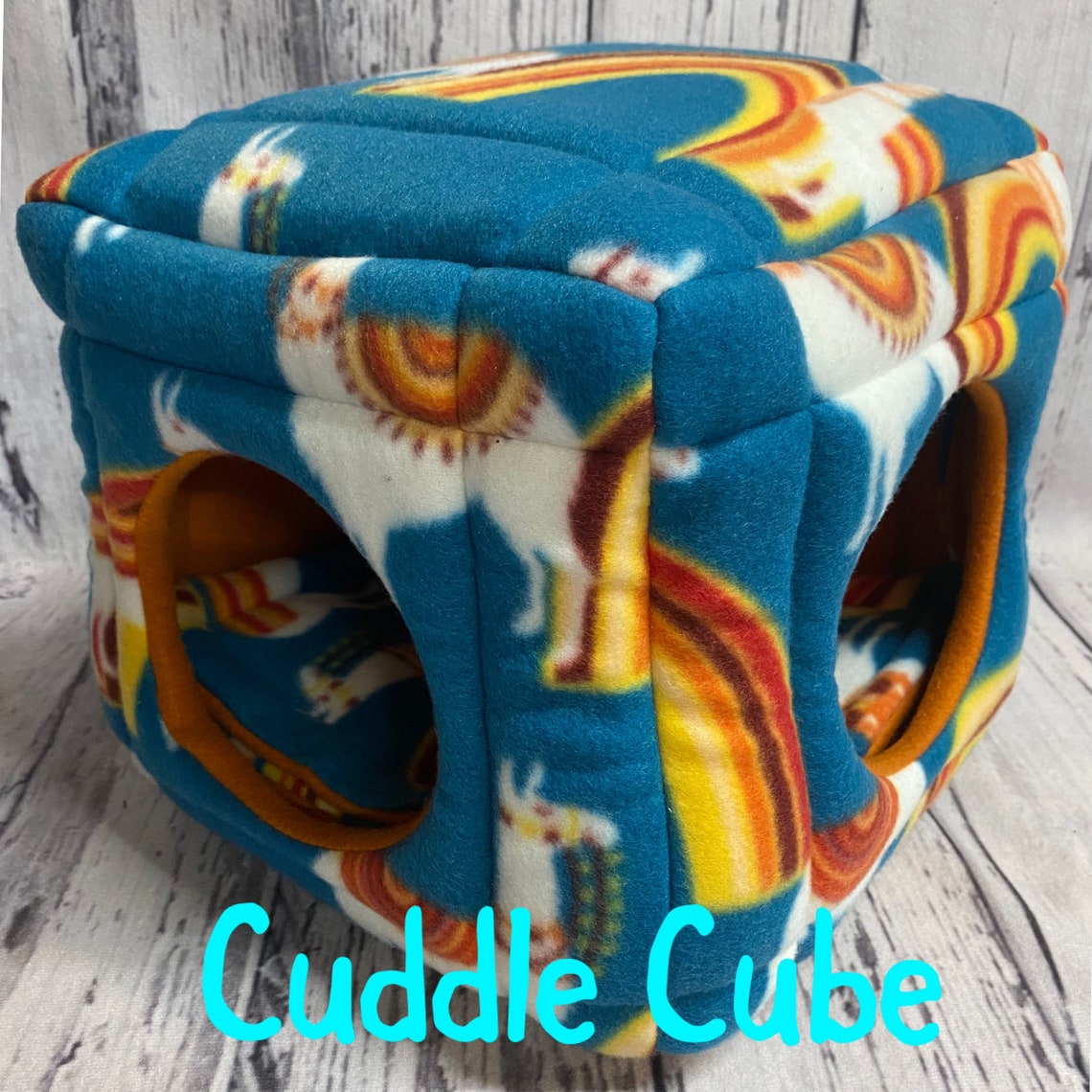 Guinea Pig Cuddle Cube Fleece Cuddle Cube Guinea Pig Bed Etsy